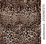 Seamless Leopard Print Animal Skin Pattern Texture