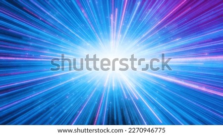 Seamless Looping Neon Glowing Rays of Hyperspace in Time Travel High Speed Flying Lines Animation. 