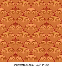 Seamless Luxury Red Gold Japanese Art Stock Illustration 266444162 ...