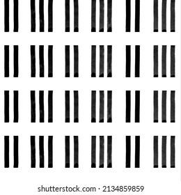 Seamless monochrome abstract pattern. A stylized piano keyboard is isolated on a white background. Musical, geometric, homogeneous background.