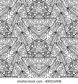 Seamless Monochrome Pattern For