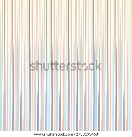  A seamless, multicolored vertical stripe pattern in soft, pastel shades, including light blue, pink, yellow, and beige. For wallpaper or fabric prints. 