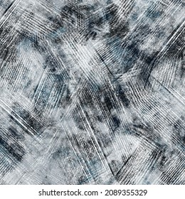 Seamless navy blue   white abstract grungy seamless surface pattern design for print  High quality illustration  Texture for background textile fabric wallpaper interior design 