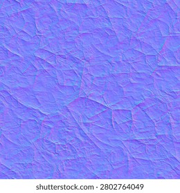 Seamless normal map of parched ground with deep cracks for terrain and landscape textures