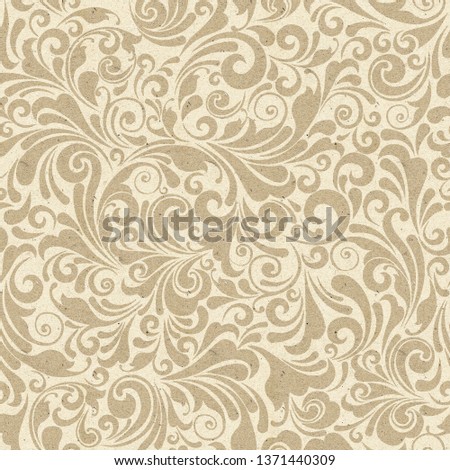 Seamless ornate baroque pattern