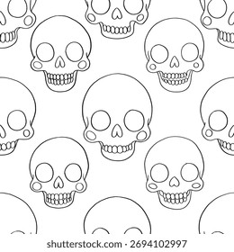 seamless outline pattern and