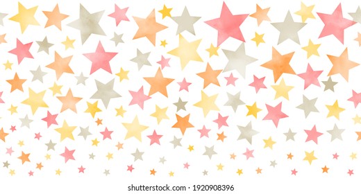 Seamless pastel watercolor background texture. Pastel color stars. Painted illustration. Template for design. Vintage. Retro. - Powered by Shutterstock