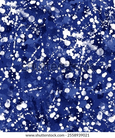 Seamless pattern with abstract creative blots and splashes painted with gouache for paint box design