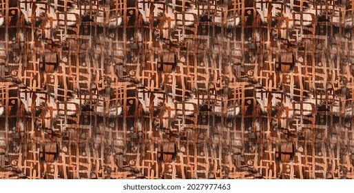 Seamless Pattern Abstract Design. Mixed Background With Words Fashion, Outfit And Watercolor Effect. Textile Print For Bed Linen, Jacket, Package Design, Fabric And Fashion Concepts.
