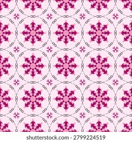 Dibujado mano fucsia y