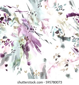 Seamless Pattern. Abstract Watercolor Background.