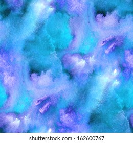 Seamless pattern. Abstract watercolor hand painted background