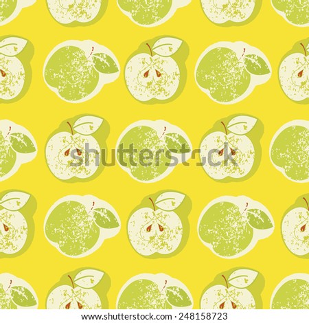 Similar – Image, Stock Photo Decorative apple leaf on red maple leaves