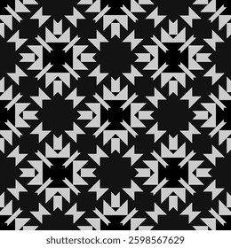 Seamless pattern background with Aztec Mexican style. Tribal ikat African Indian art. Ethnic Thai pattern. American native Navajo Design. For background, fabric, clothing Kente. South American fabric