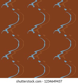 Seamless pattern background of multicolored lines with scribbler.