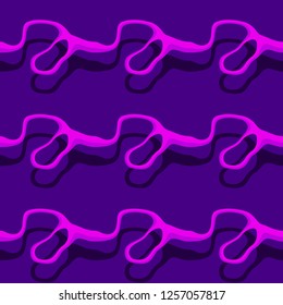 Seamless pattern background of multicolored lines with scribbler.