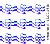 Seamless pattern background with multi-colored wavy lines.