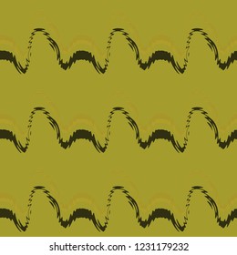 Seamless pattern background with multi-colored wavy lines.