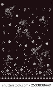 Seamless Pattern Batik Bird