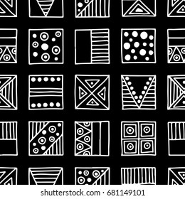 African Tribes Cultural Symbols Patterns Stock Vector (Royalty Free ...