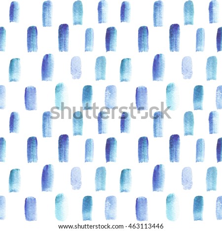 Seamless pattern of blue stripes. The background shading. Watercolor pattern. Water, sea. Blue.