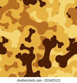 Seamless Pattern, Bone For A Dog