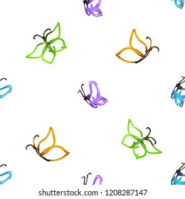 Seamless pattern with butterflies