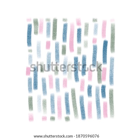 Seamless pattern of charcoal block pink, green, gray and blue dash down.