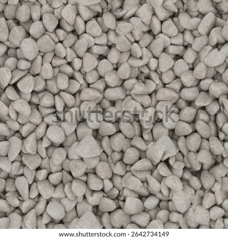 Seamless, pattern. Close-up view of a pile of grey pebbles . A collection of small, smooth grey pebbles tightly clustered together.