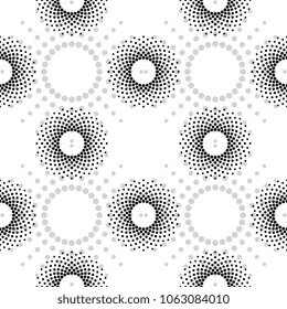 Seamless Pattern Dotted Rings Repeating Texture: ilustrações stock ...
