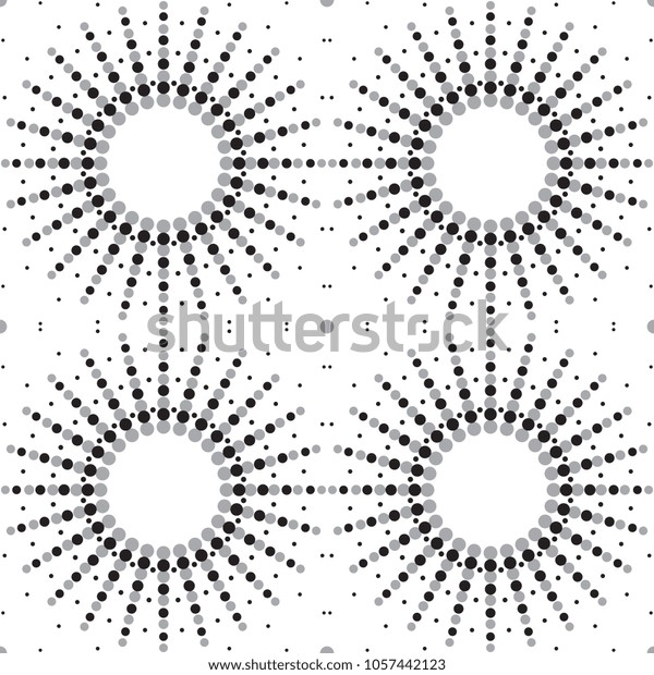 Seamless Pattern Dotted Rings Repeating Texture: ilustración de stock ...
