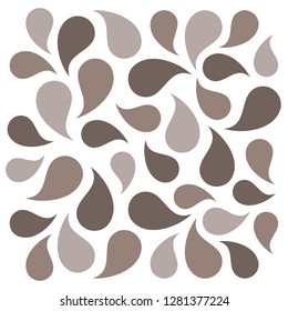 Seamless pattern with droplets