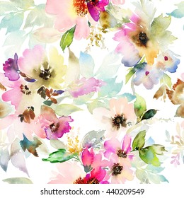 Watercolor Flower Background High Res Stock Images Shutterstock