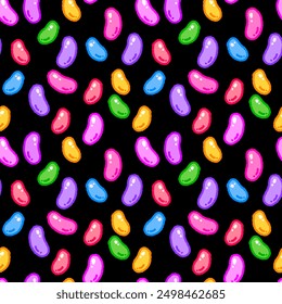seamless pattern of jelly beans