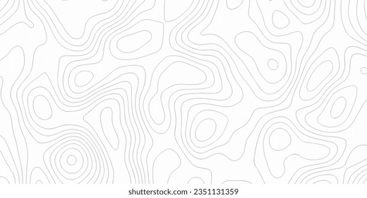 Seamless pattern with lines Topographic map. Geographic mountain relief. Abstract lines background. Contour maps.Topo contour map on white background, Topographic contour lines. - Shutterstock ID 2351131359