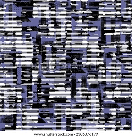 Seamless pattern. Modern stylish abstract texture. Geometric brush effect design and pattern for textile