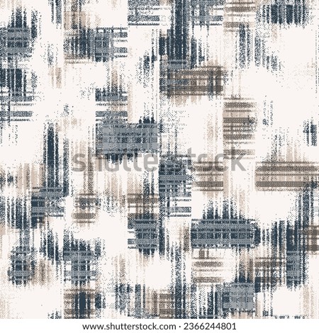 Seamless pattern. Modern stylish abstract texture. Geometric brush effect design and pattern for textile.