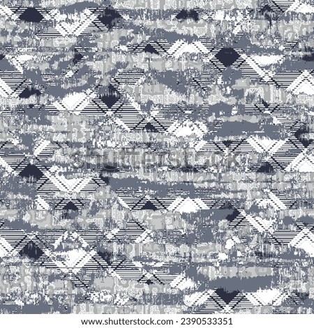 Seamless pattern. Modern stylish abstract texture. Geometric brush effect design