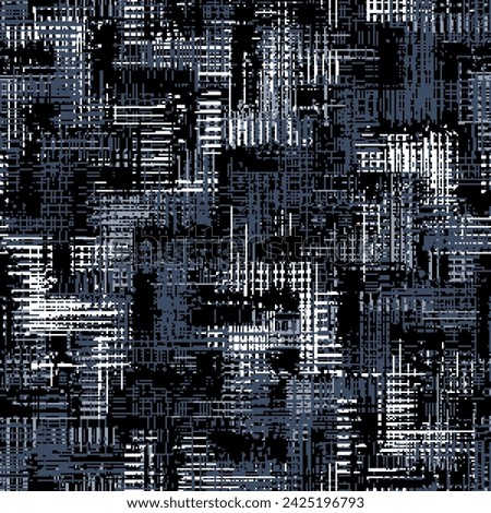 Seamless pattern. Modern stylish abstract texture. Geometric brush effect design and pattern for textile