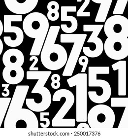 Seamless Pattern Of Numbers