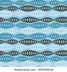 Seamless pattern on a square background - chains - DNA or bijuteria. Design element