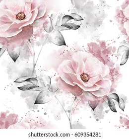 Gray Pink Floral High Res Stock Images Shutterstock