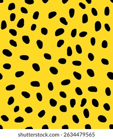 seamless pattern polka dots passion fruit seeds