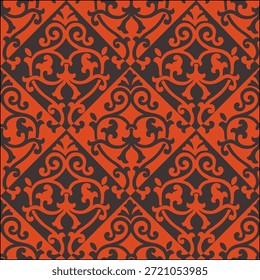seamless pattern with red and black