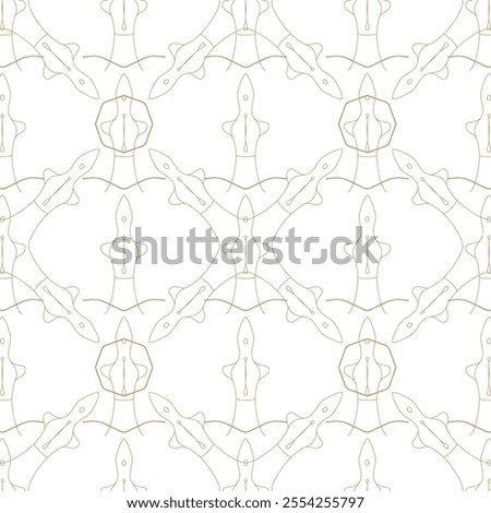 Seamless pattern. Sensual line minimal design.  illustration