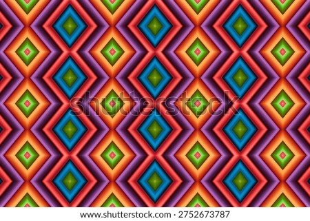 Seamless pattern. Symmetrical colored seamless pattern. Designer background