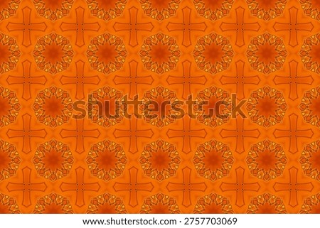 Seamless pattern. Symmetrical colored seamless pattern. Designer background