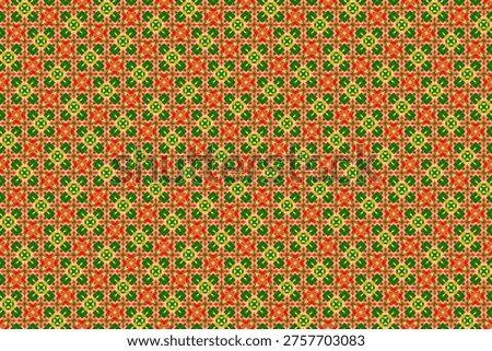 Seamless pattern. Symmetrical colored seamless pattern. Designer background