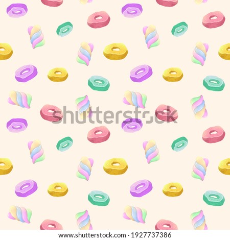 Сandy seamless pattern for textiles and packaging