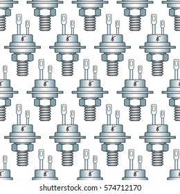 Seamless pattern of the thyristors